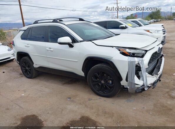 JTM16RFV6ND077109 2022 TOYOTA RAV4 HYBRID White უკანა სალონის ხედი