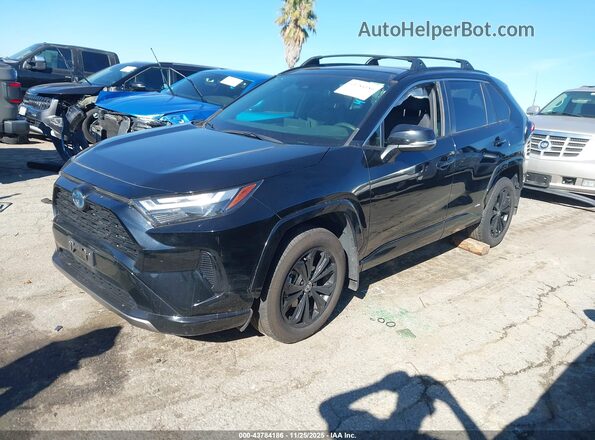 JTM16RFV7ND047407 2022 TOYOTA RAV4 HYBRID Black Передня ліва чверть