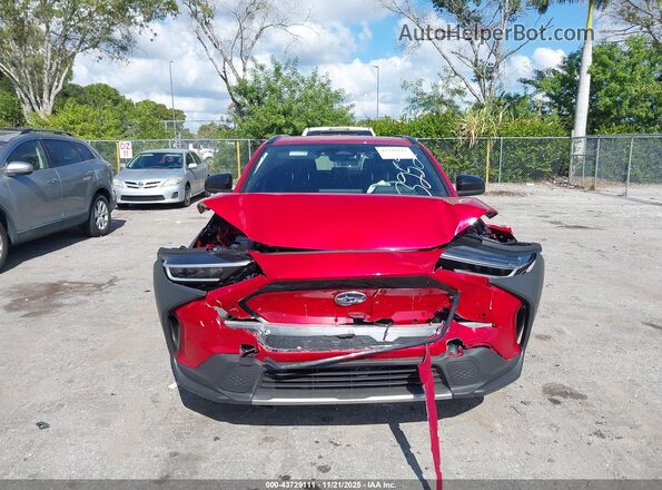 JTMABABA7SA093252 2025 SUBARU SOLTERRA Red Widok zestawu wskaźników