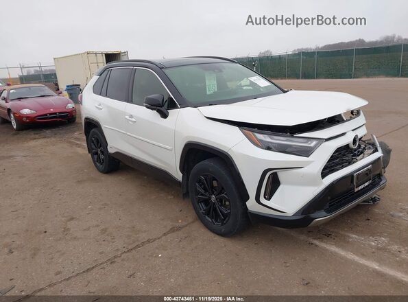 JTME6RFV0ND531341 2022 TOYOTA RAV4 HYBRID White Delantero derecho