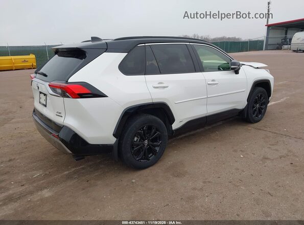 JTME6RFV0ND531341 2022 TOYOTA RAV4 HYBRID White Trasero derecho