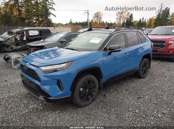 JTME6RFV2SJ065666 2025 TOYOTA RAV4 HYBRID Blue Առջևի ձախ երեք քառորդ տեսարան