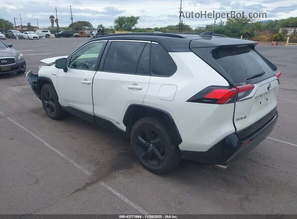 JTME6RFVXMJ005217 2021 TOYOTA RAV4 HYBRID White Задня ліва чверть