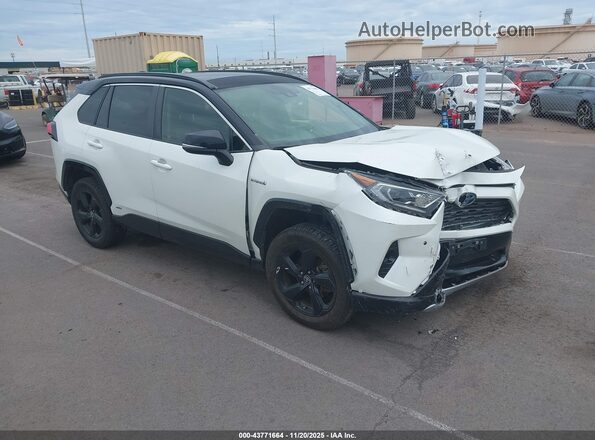 JTME6RFVXMJ005217 2021 TOYOTA RAV4 HYBRID White Передня права чверть
