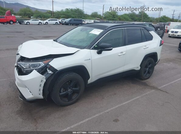 JTME6RFVXMJ005217 2021 TOYOTA RAV4 HYBRID White Передня ліва чверть