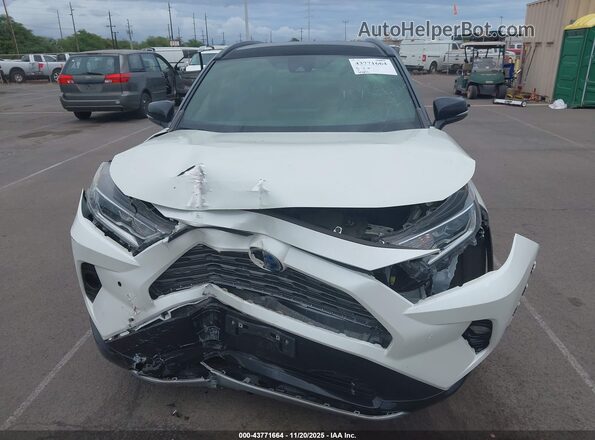 JTME6RFVXMJ005217 2021 TOYOTA RAV4 HYBRID White Вид щитка приладів