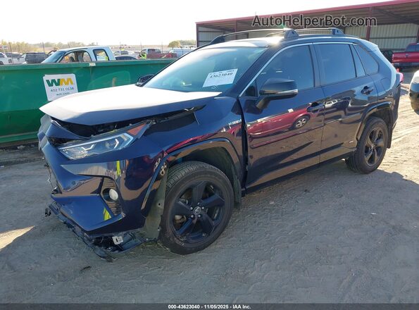 JTMEWRFV8KD502424 2019 TOYOTA RAV4 HYBRID Blue Przód lewy