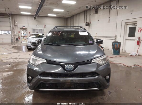 JTMJJREV4HD080725 2017 TOYOTA RAV4 HYBRID Gray Вид щитка приладів