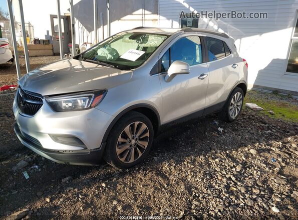 KL4CJASB9KB921942 2019 BUICK ENCORE Серебряный Передняя левая четверть