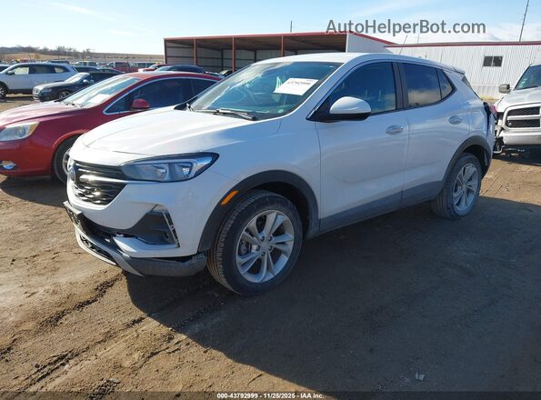 KL4MMCSL4NB030963 2022 BUICK ENCORE White წინა მარცხენა ხედი სამი მეოთხედიდან