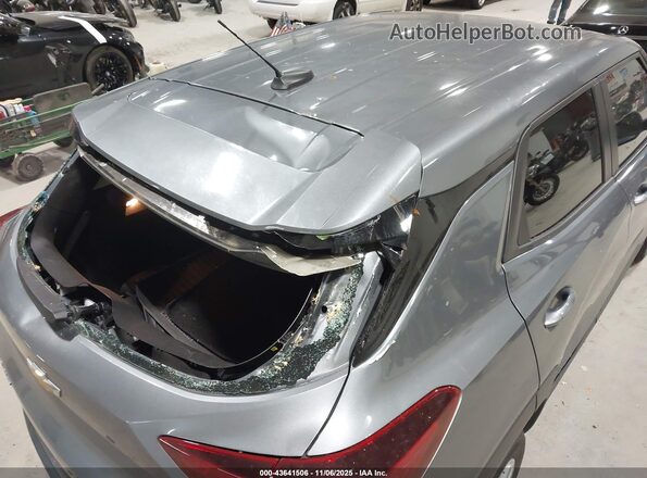 KL79MMS2XMB165823 2021 CHEVROLET TRAILBLAZER Gray Front view