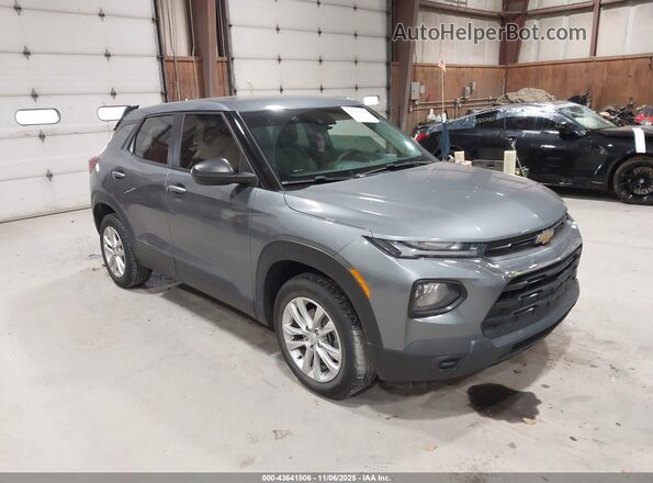 KL79MMS2XMB165823 2021 CHEVROLET TRAILBLAZER Gray Front right