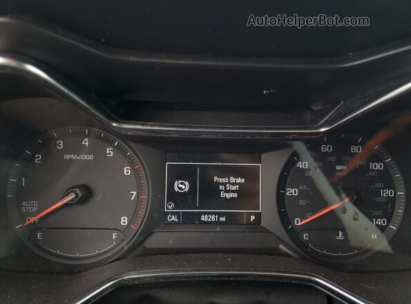 KL79MRSL6NB114830 2022 CHEVROLET TRAILBLAZER Черный Вид щитка приборов
