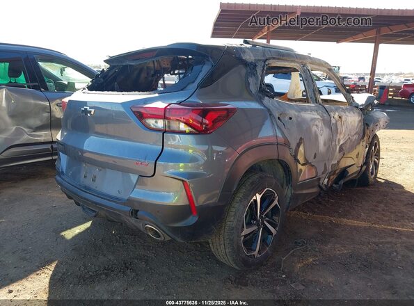 KL79MTSL5MB074896 2021 CHEVROLET TRAILBLAZER Gray Rear right