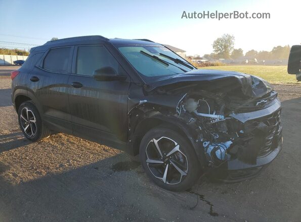 KL79MTSL6NB063018 2022 CHEVROLET TRAILBLAZER Черный Передняя правая четверть