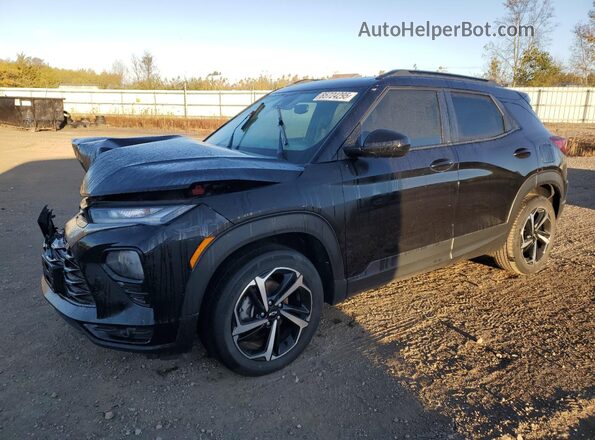 KL79MTSL6NB063018 2022 CHEVROLET TRAILBLAZER Черный Передняя левая четверть