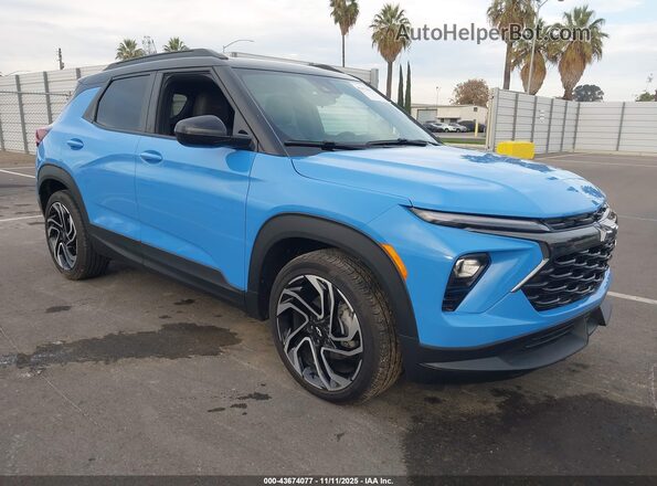 KL79MTSL9RB073497 2024 CHEVROLET TRAILBLAZER Blue Передня права чверть