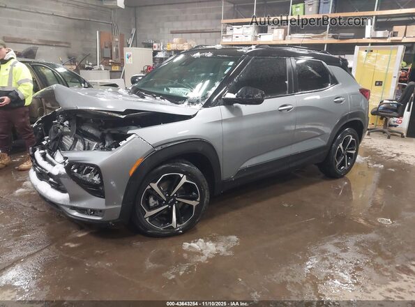 KL79MUSL0PB166296 2023 CHEVROLET TRAILBLAZER Gray Առջևի ձախ երեք քառորդ տեսարան