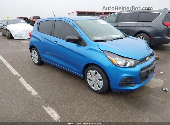 KL8CB6SA0HC839472 2017 CHEVROLET SPARK Синий Передняя правая четверть
