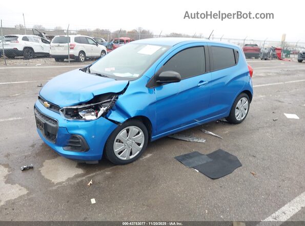 KL8CB6SA0HC839472 2017 CHEVROLET SPARK Синий Передняя левая четверть