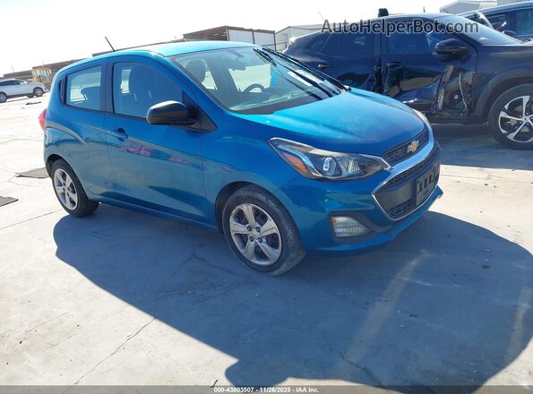 KL8CB6SA8MC704749 2021 CHEVROLET SPARK Синий Передняя правая четверть