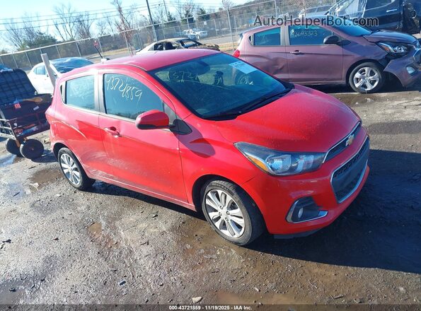 KL8CD6SA0HC758224 2017 CHEVROLET SPARK Красный Передняя правая четверть