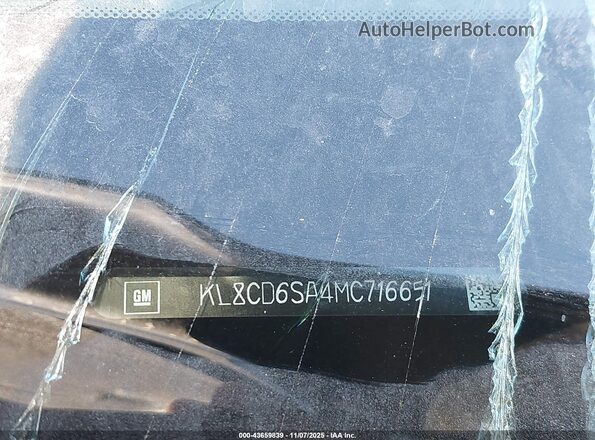 KL8CD6SA4MC716651 2021 CHEVROLET SPARK Черный Вид подкапотного пространства