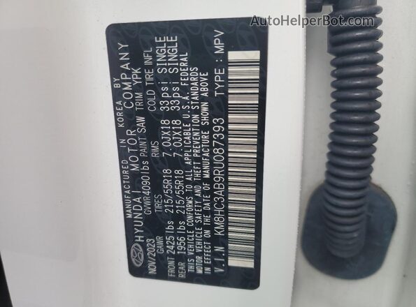 KM8HC3AB9RU087393 2024 HYUNDAI KONA Белый Вид подкапотного пространства