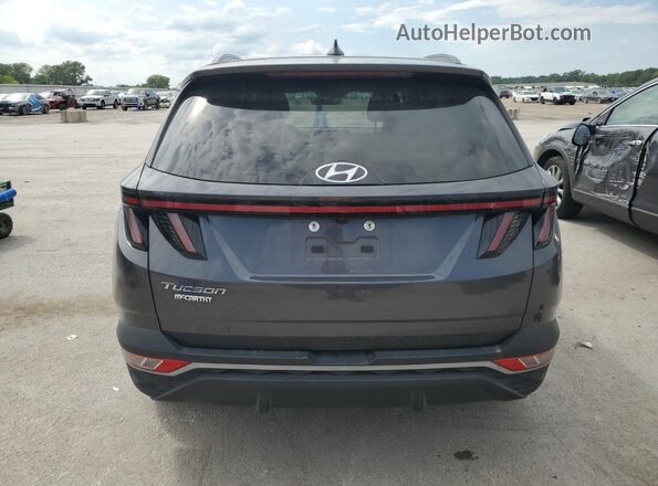 KM8JB3AE2NU019137 2022 HYUNDAI TUCSON Gray Вид ззаду