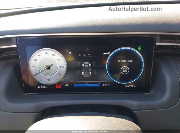 KM8JECAE2NU132934 2022 HYUNDAI TUCSON Черный Вид задних сидений