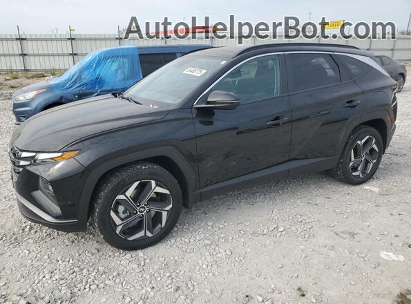 KM8JFCA10NU073599 2022 HYUNDAI TUCSON Черный Передняя левая четверть