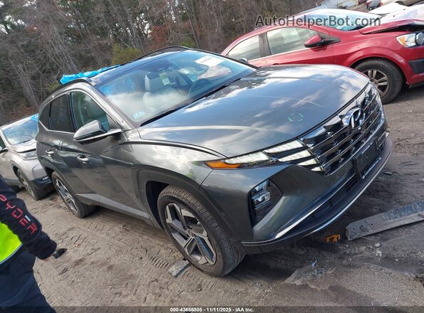 KM8JFDA21PU113965 2023 HYUNDAI TUCSON PLUG-IN HYBRID Зеленый Передняя правая четверть