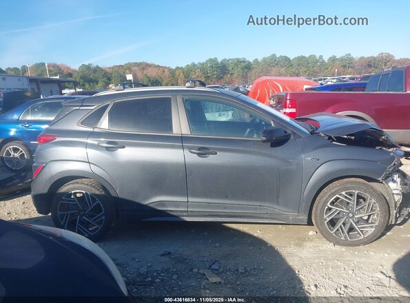 KM8K33A34PU932971 2023 HYUNDAI KONA Серый Вид задней части салона