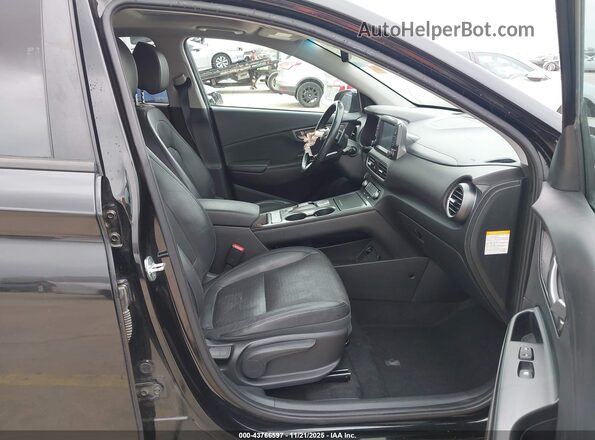 KM8K33AG6KU045108 2019 HYUNDAI KONA EV Black Widok wnętrza z przodu