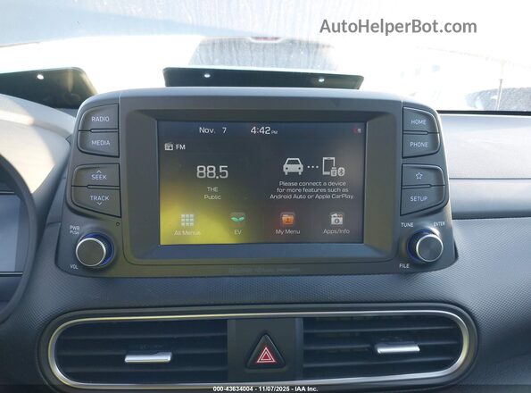 KM8K33AG7LU068690 2020 HYUNDAI KONA ELECTRIC Синий 