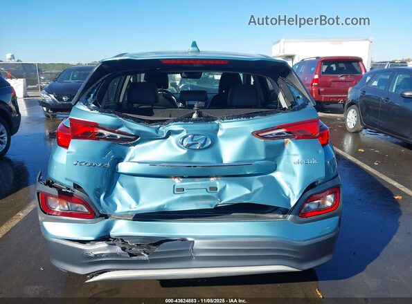 KM8K33AG8LU076958 2020 HYUNDAI KONA ELECTRIC Turquoise Widok z przodu