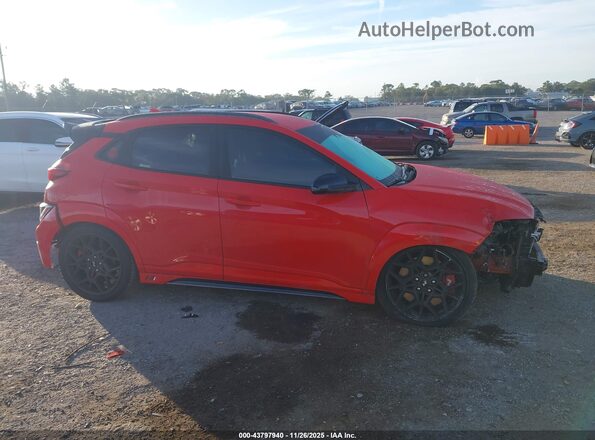 KM8KH3ACXPU008147 2023 HYUNDAI KONA N Orange Widok wnętrza z tyłu