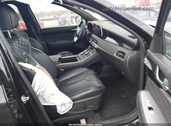 KM8R7DHEXNU430835 2022 HYUNDAI PALISADE Черный Вид салона спереди