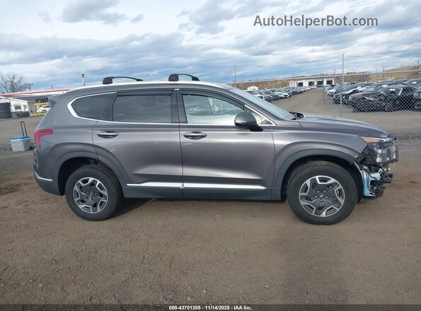 KM8S2DA14NU026260 2022 HYUNDAI SANTA FE HYBRID BLUE Gray Սալոնի հետևի տեսք