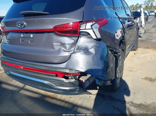 KM8S2DA16NU046946 2022 HYUNDAI SANTA FE HYBRID BLUE Gray Դիմացի տեսք