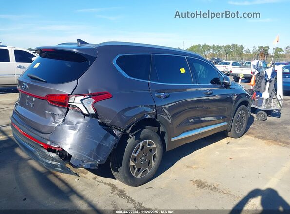 KM8S2DA16NU046946 2022 HYUNDAI SANTA FE HYBRID BLUE Gray Հետևի աջ