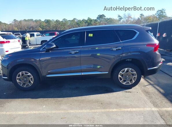 KM8S2DA16NU046946 2022 HYUNDAI SANTA FE HYBRID BLUE Gray Սալոնի 360 աստիճան տեսք