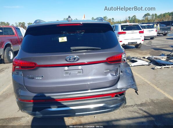 KM8S2DA16NU046946 2022 HYUNDAI SANTA FE HYBRID BLUE Gray 