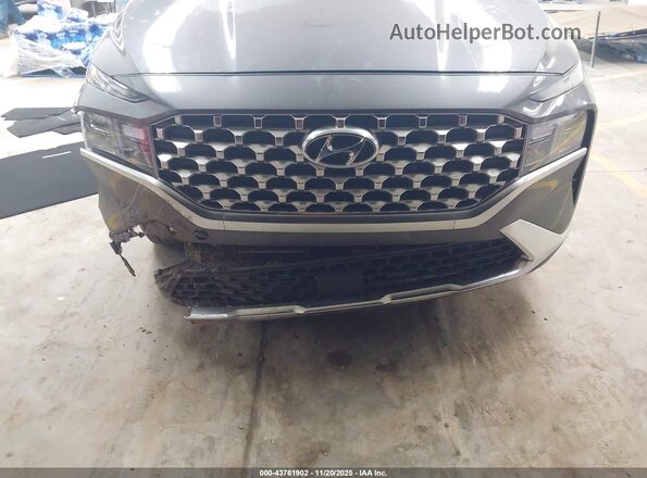 KM8S2DA17MU005644 2021 HYUNDAI SANTA FE HYBRID BLUE Gray Դիմացի տեսք