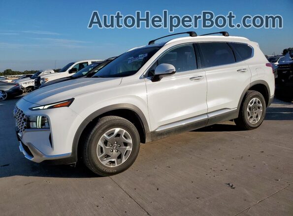 KM8S2DA18NU026357 2022 HYUNDAI SANTA Белый Передняя левая четверть