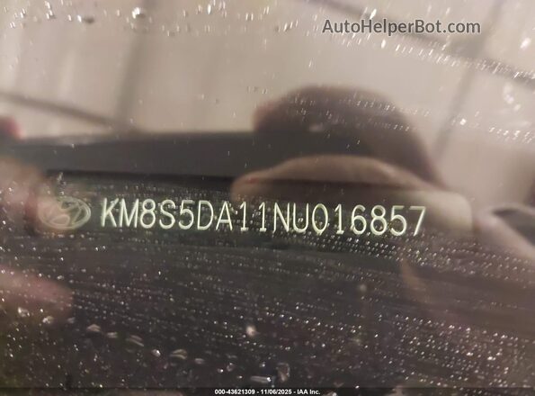 KM8S5DA11NU016857 2022 HYUNDAI SANTA FE HYBRID Белый Вид подкапотного пространства