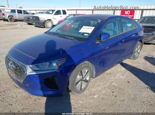 KMHC65LC0MU255708 2021 HYUNDAI IONIQ HYBRID Синий Передняя левая четверть