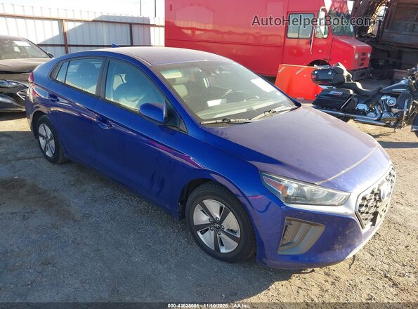 KMHC65LC0MU255708 2021 HYUNDAI IONIQ HYBRID Синий Передняя правая четверть