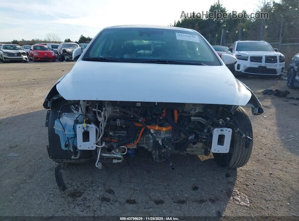 KMHC65LC1MU250307 2021 HYUNDAI IONIQ HYBRID Белый Вид задней части салона