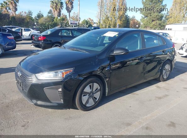 KMHC65LC9KU145107 2019 HYUNDAI IONIQ HYBRID Черный Передняя левая четверть